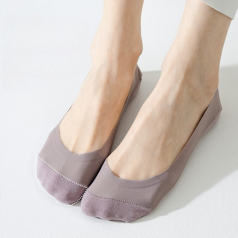 1 par de meias invisíveis Ice  - Heel Liner Grip avaliação e preço
