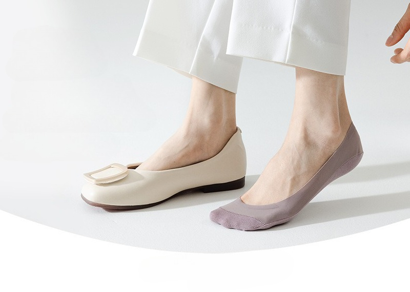 1 par de meias invisíveis Ice  - Heel Liner Grip avaliação e preço