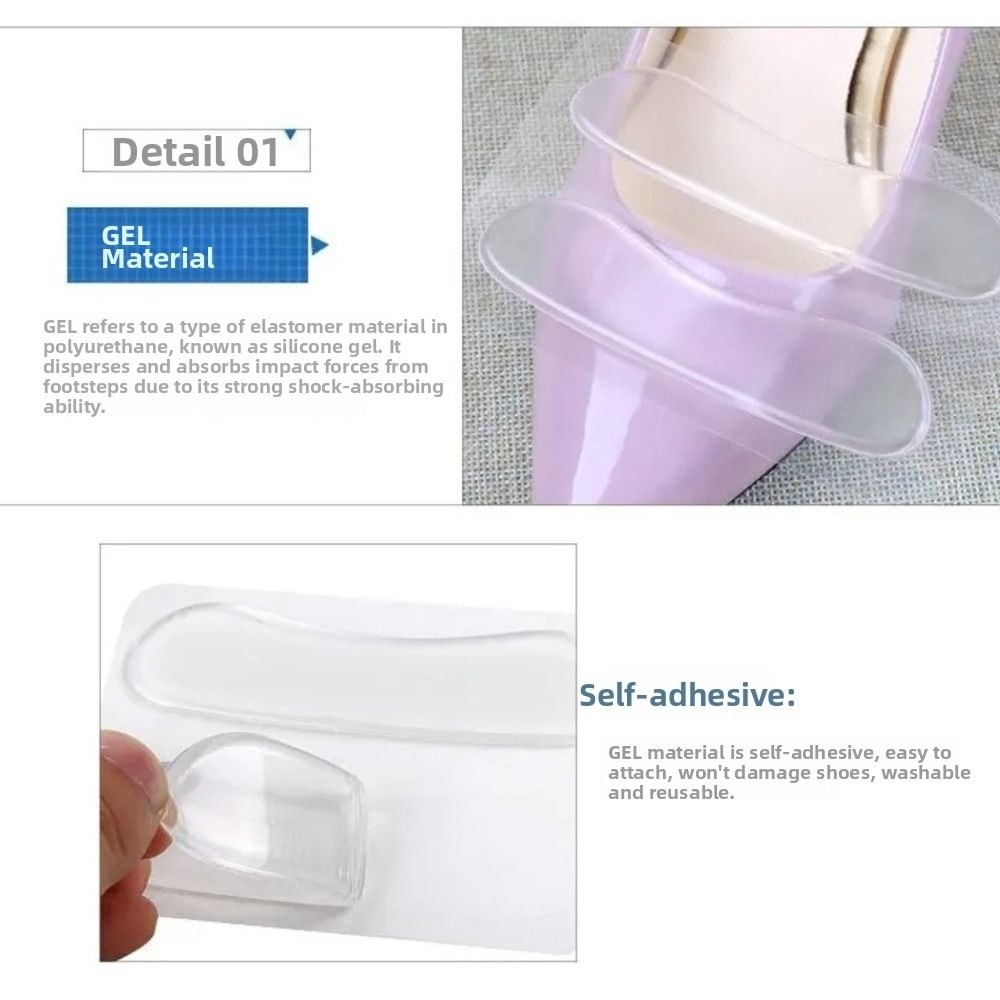 5 pares de almofadas de gel pa - Heel Liner Grip avaliação e preço